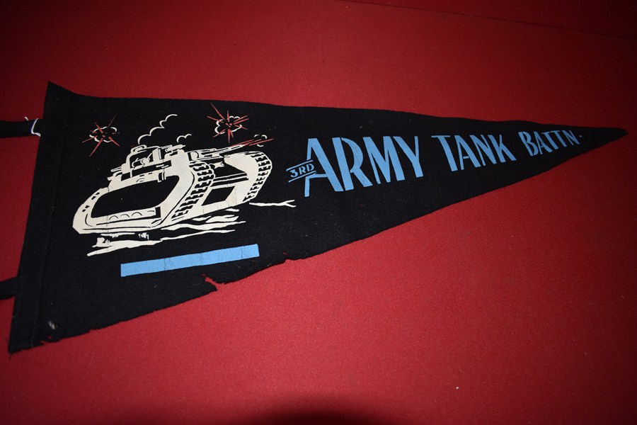 WW2 FELT PENNANT 3RD AUSTRALIAN ARMY TANK BATTALION-SOLD